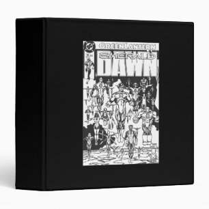 Emerald Dawn Cover, Black and White 3 Ring Binder