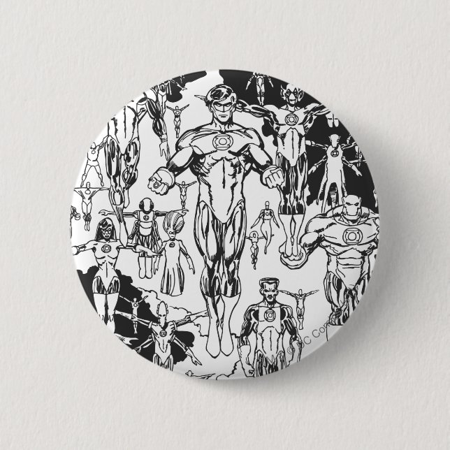 Emerald Dawn Cover, Black and White Button (Front)