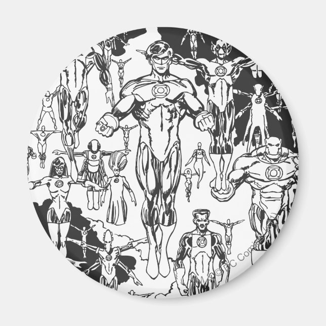 Emerald Dawn Cover, Black and White Magnet (Front)