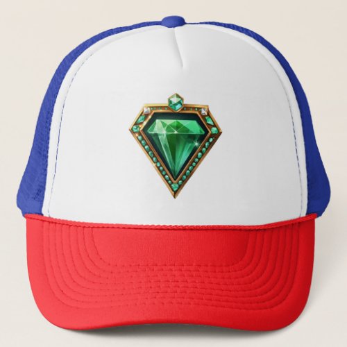Emerald Diamond Trucker Hat