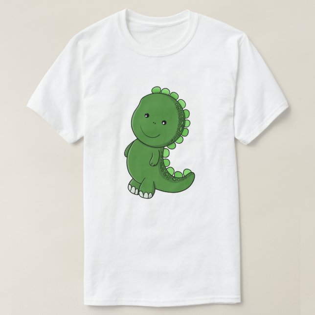 Emerald Dino Charm T-Shirt (Design Front)