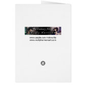 Emerald Dragon Fantasy Fairy Art (Back)