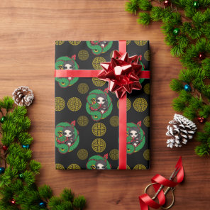 Emerald Dragon Wrapping Paper