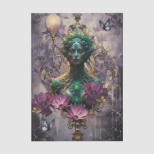 Emerald Dreams Fantasy Forest Queen Decoupage Tissue Paper