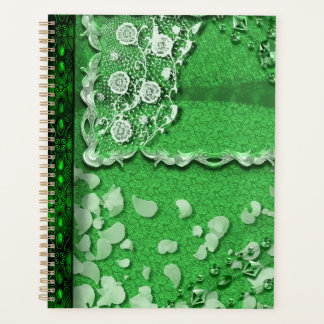 Emerald Dreams Trompe L'oeil Junk Journal Style Planner