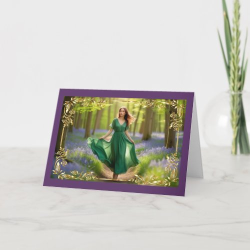 Emerald Dreams Womans Birthday Card