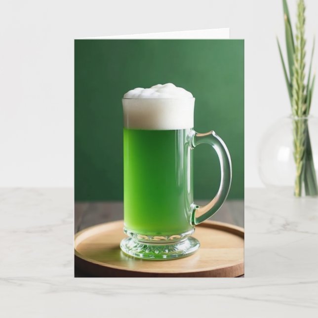 Emerald Drink Celebration Card (Front)