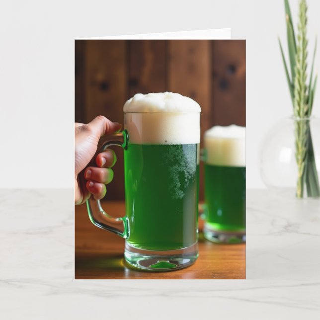 Emerald Drink Cheers Card (Front)