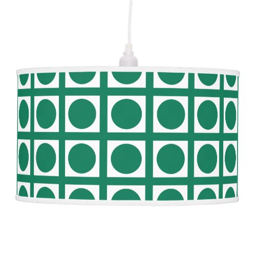 Emerald Elegant Grid Dots Ceiling Lamp