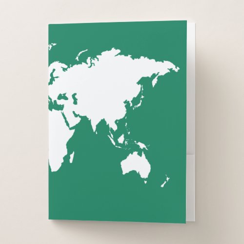 Emerald Elegant World Pocket Folder