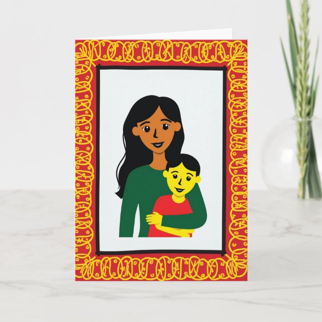 Emerald Embrace Mothers Day Card (Front)