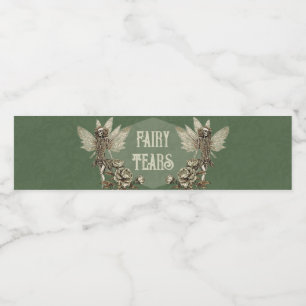 Emerald Enchanted Elixir fairy Water Bottle Label