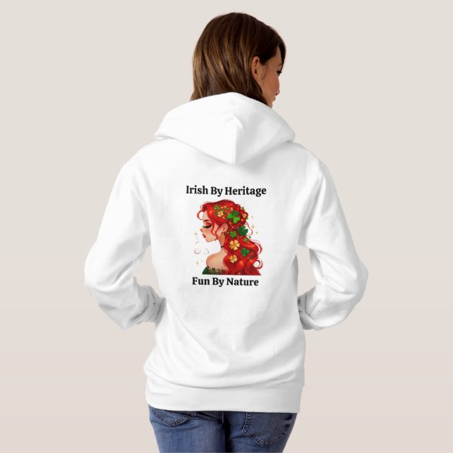 Emerald Enchantment: St. Patty's Day Customizable Hoodie (Back Full)