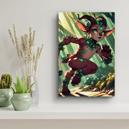 Emerald-Eyed Trickster Canvas Print