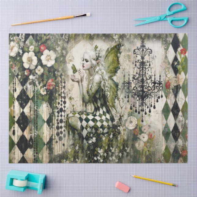 Emerald Fairy College Tissue Paper (Craft)