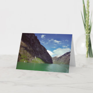 Emerald Fjord Dream Card