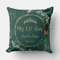 Emerald Floral Brown Princess Quinceañera Keepsake