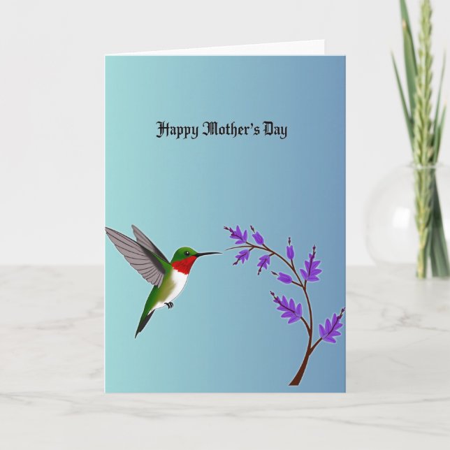 Emerald Floral Mothers Day Card (Front)