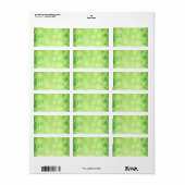 Emerald Floral Shamrocks Print-at-home Label (Full Sheet)