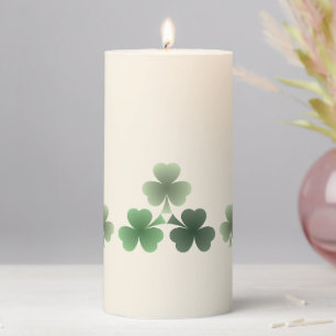 Emerald Flourish  Pillar Candle