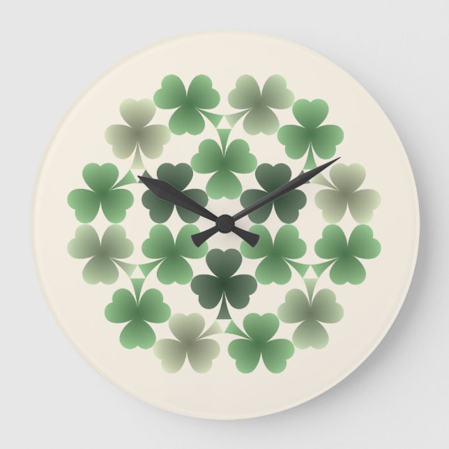 Emerald Flourish Wall Clock (Front)