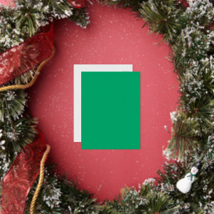 Emerald Foil Holiday Postcard – Customizable