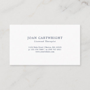 Emerald Foliage Pattern - Therapist Business Card
