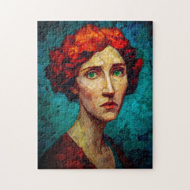 Emerald Gaze Jigsaw Puzzle (Vertical)