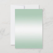 Emerald Gem Bow & Ribbon 55th Wedding Anniversary RSVP Card (Back)