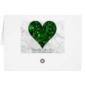 Emerald Gem Heart Cards (Back Horizontal)