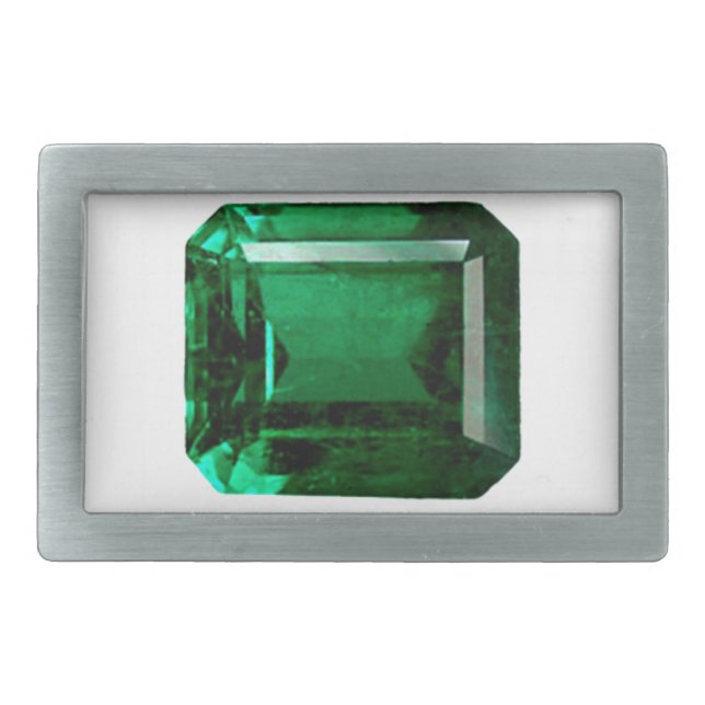 Emerald Gemstone Green Belt Buckle (Front)