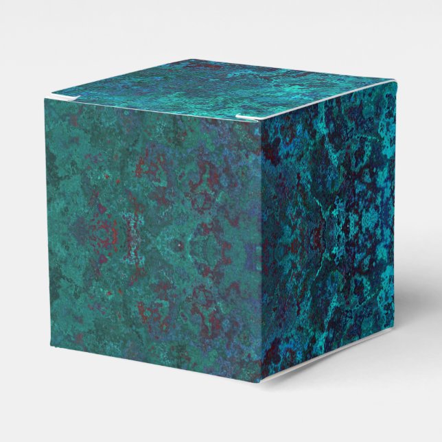 Emerald Gemstone Party Favor Box (Front Side)