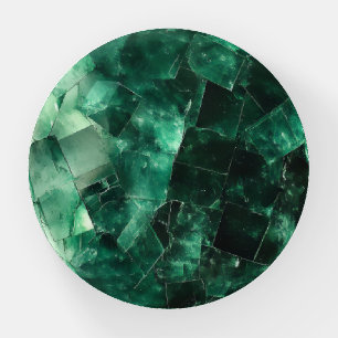 Emerald Gemstone Pattern Paperweight