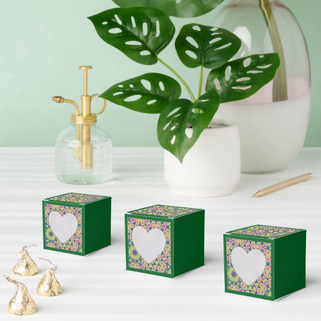 Emerald Geometry Favor Boxes (Multiple)