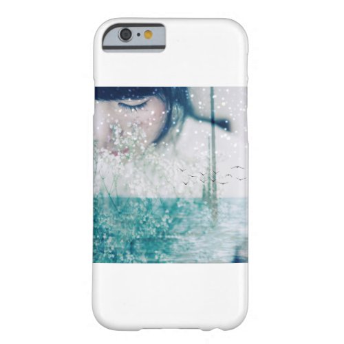 Emerald Girl Green White Shining Ocean Barely There iPhone 6 Case