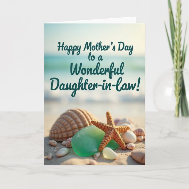 Emerald Glass Mothers Day Card (Front)