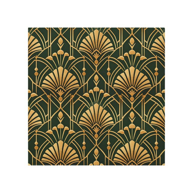 Emerald Gold Art Deco Pattern (Front)