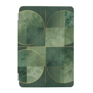 Emerald Gold Geometric Harmony iPad Mini Cover