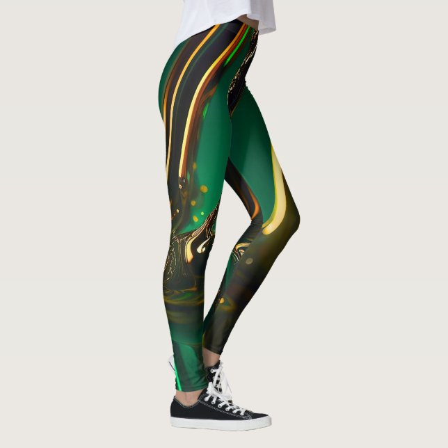 Emerald gold leggings (Right)