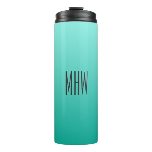 Emerald Gradient custom monogram tumbler