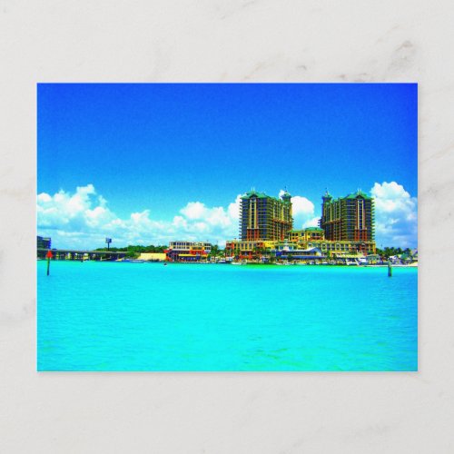 Emerald Grande Destin Florida hotel beach Postcard