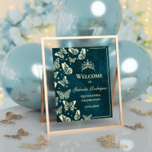 Emerald Green 15th Birthday Quinceañera Welcome