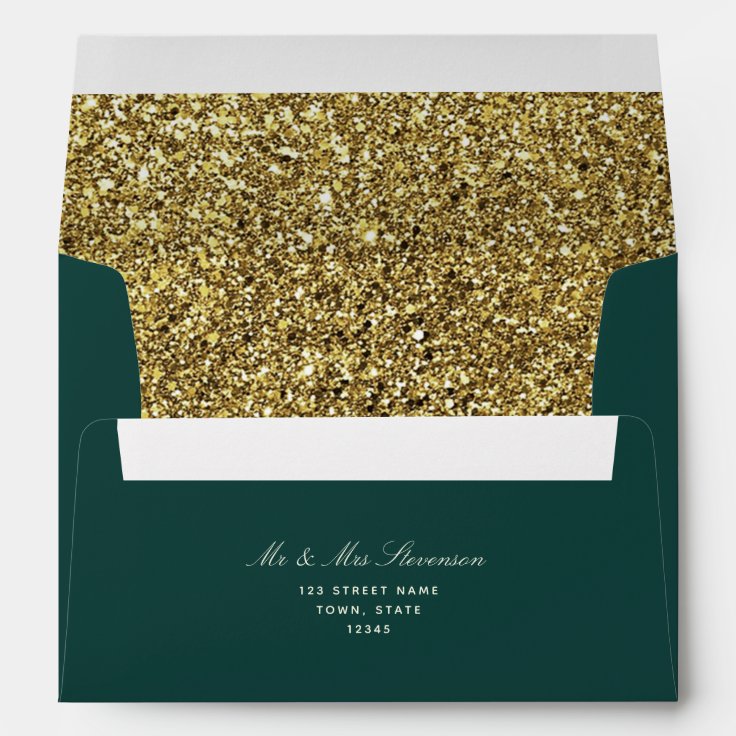 Emerald Green 5x7 Envelope Zazzle