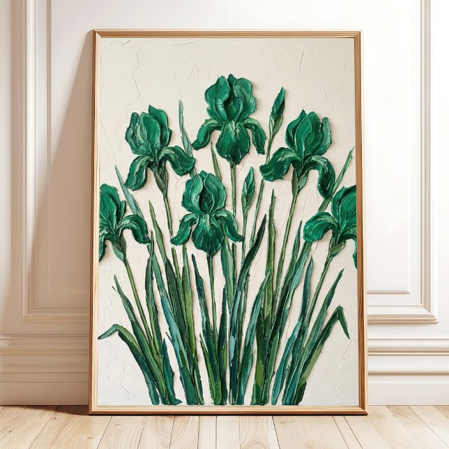 Emerald Green Abstract Art Canvas Print (Creator Uploaded)
