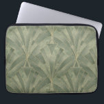 Emerald Green and Gold Art Deco Pattern Laptop Sleeve<br><div class="desc">Emerald Green and Gold Art Deco Pattern</div>