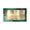 Emerald Green and Gold Foil Agate Business Card