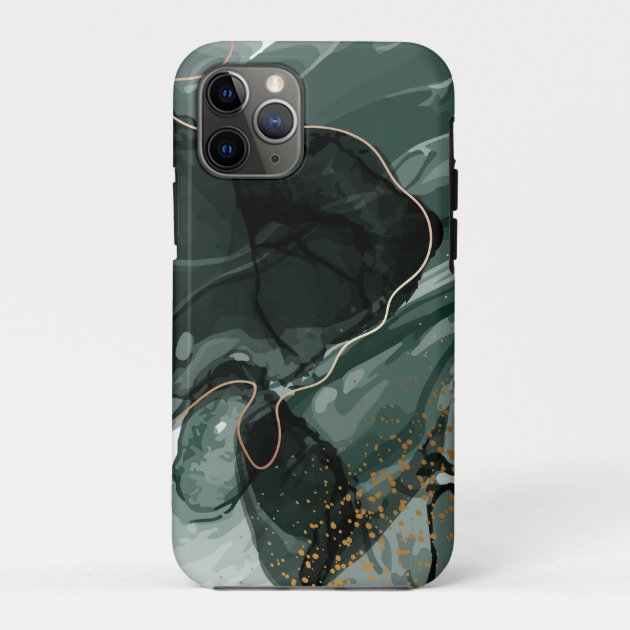 Emerald Green and Gold Marble Marble Background Case Mate iPhone