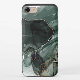 Emerald Green and Gold Marble, Marble Background iPhone 8/7 Slider Case