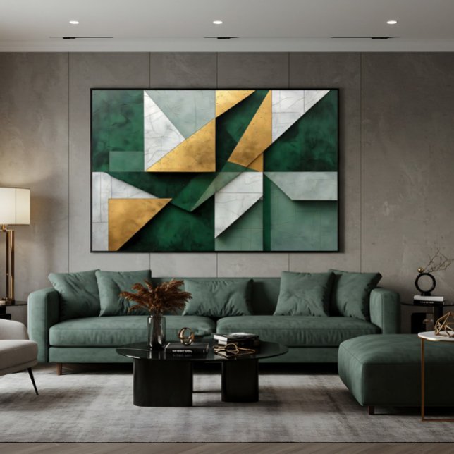 Emerald Green and Gold Poster (Creator Uploaded)
