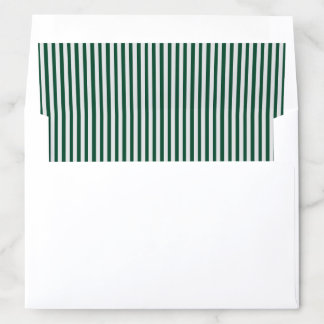 Emerald Green and Gray stripe Envelope Liner